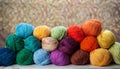 Skeins of Yarn - Vertical. Royalty Free Stock Photo