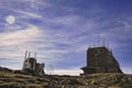 Omu Meteorological Station in Bucegi Mountains Under Clear Skies Royalty Free Stock Photo