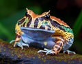 Nature wildlife image of The Bornean Horn Frog Megophrys Nesta Royalty Free Stock Photo