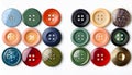 Collection of various sewing buttons Royalty Free Stock Photo