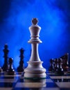Chess, this photo was taken with blue screen Royalty Free Stock Photo