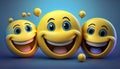 Three Smiles. 3 smiles for you! Royalty Free Stock Photo