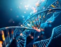 DNA background. DNA abstract background - 3d render Royalty Free Stock Photo