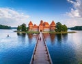 Trakai Island Castle â A Fairytale Fortress on a Lake Royalty Free Stock Photo
