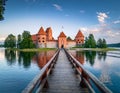 Trakai Island Castle â A Fairytale Fortress on a Lake Royalty Free Stock Photo