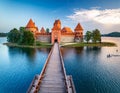 Trakai Island Castle â A Fairytale Fortress on a Lake Royalty Free Stock Photo