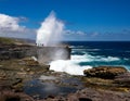 Alofaaga Blowholes â The Power of Nature Royalty Free Stock Photo