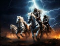 Riders on the Storm. Royalty Free Stock Photo