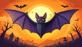 Halloween shape game- the bat. Halloween game for children- Find the exact shape of the bat! Royalty Free Stock Photo