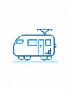 A vector image of a train. This vector is very good for design that needs transportation Royalty Free Stock Photo