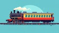 A vector image of a train. This vector is very good for design that needs transportation Royalty Free Stock Photo