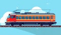 A vector image of a train. This vector is very good for design that needs transportation Royalty Free Stock Photo