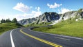 Twisty road. 3d rendered illustration Royalty Free Stock Photo