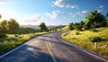 Twisty road. 3d rendered illustration Royalty Free Stock Photo