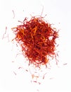 Saffron on the with isolated background Royalty Free Stock Photo