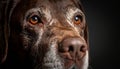 Old labrador retriever. Animal - Old dog. labrador retriever macro shot with copyspace Royalty Free Stock Photo