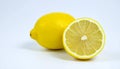 Lemon on the with isolated background Royalty Free Stock Photo
