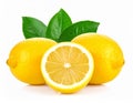 Lemon on the with isolated background Royalty Free Stock Photo