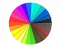 Color wheel isolated on white- 3D render Royalty Free Stock Photo