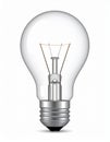 Light bulb isolated on white Royalty Free Stock Photo