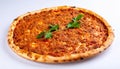 Lahmacun (Turkish pizza) on white background Royalty Free Stock Photo