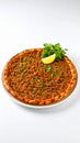 Lahmacun (Turkish pizza) on white background Royalty Free Stock Photo