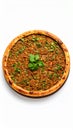 Lahmacun (Turkish pizza) on white background Royalty Free Stock Photo