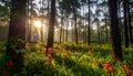 Wild plants in Forest of Jessore Royalty Free Stock Photo
