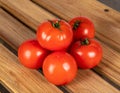 Enjoy Fresh Tomatoes with a Tantalizing Bright Red Color Royalty Free Stock Photo