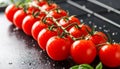 Enjoy Fresh Tomatoes with a Tantalizing Bright Red Color Royalty Free Stock Photo