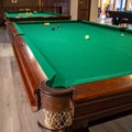 Closeup view of stylish billiard table indoors Royalty Free Stock Photo