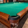 Closeup view of stylish billiard table indoors Royalty Free Stock Photo