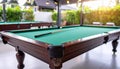 Closeup view of stylish billiard table indoors Royalty Free Stock Photo