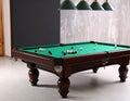 Closeup view of stylish billiard table indoors Royalty Free Stock Photo