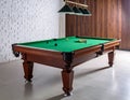 Closeup view of stylish billiard table indoors Royalty Free Stock Photo