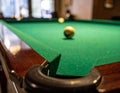Closeup view of stylish billiard table indoors Royalty Free Stock Photo