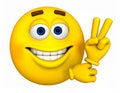 Emoticon yellow emotji cartoon Royalty Free Stock Photo