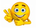 Emoticon yellow emotji cartoon Royalty Free Stock Photo