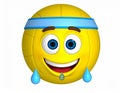 Emoticon yellow emotji cartoon Royalty Free Stock Photo