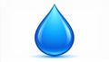 Generated image.3D water droplet. Royalty Free Stock Photo