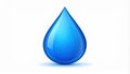Generated image.3D water droplet. Royalty Free Stock Photo
