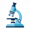 Light Blue Microscope Illustration Royalty Free Stock Photo