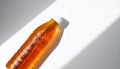 Iced Tea Bottle Laying Diagonally with Shadow and Soft Blur Background Royalty Free Stock Photo