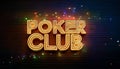 Poker night 3D letters Royalty Free Stock Photo