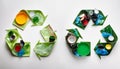 Green recycling symbols Royalty Free Stock Photo