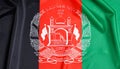 Flag of Afghanistan as background, top view Royalty Free Stock Photo