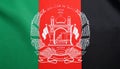 Flag of Afghanistan as background, top view Royalty Free Stock Photo