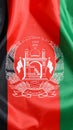 Flag of Afghanistan as background, top view Royalty Free Stock Photo