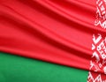 Flag of Belarus as background, top view Royalty Free Stock Photo