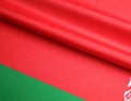 Flag of Belarus as background, top view Royalty Free Stock Photo